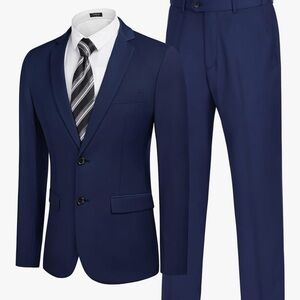 Elegant Deep Blue Men's Suit